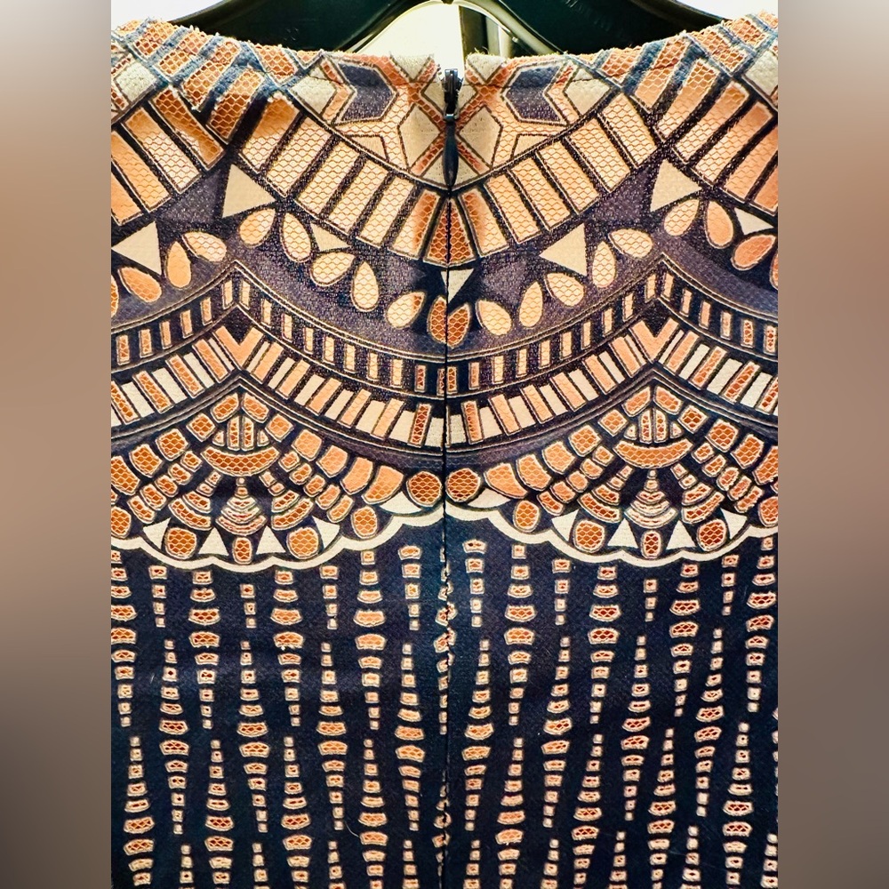 Bcbgmaxazria Allina Dark Ink Combo Boho Zip Back … - image 8